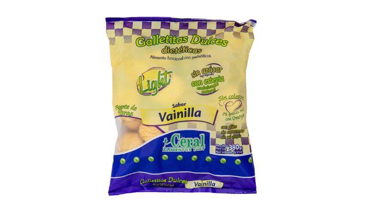GALLETITAS LIGHT VAINILLA X 380G - CERAL