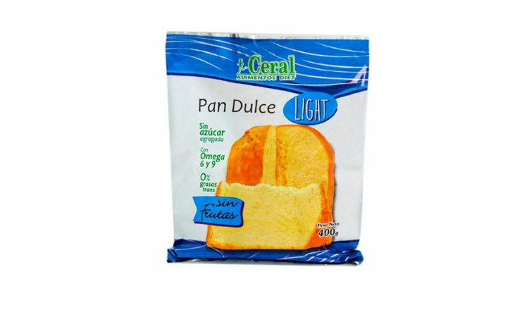 PAN DULCE LIGHT SIN FRUTAS X 400G - CERAL