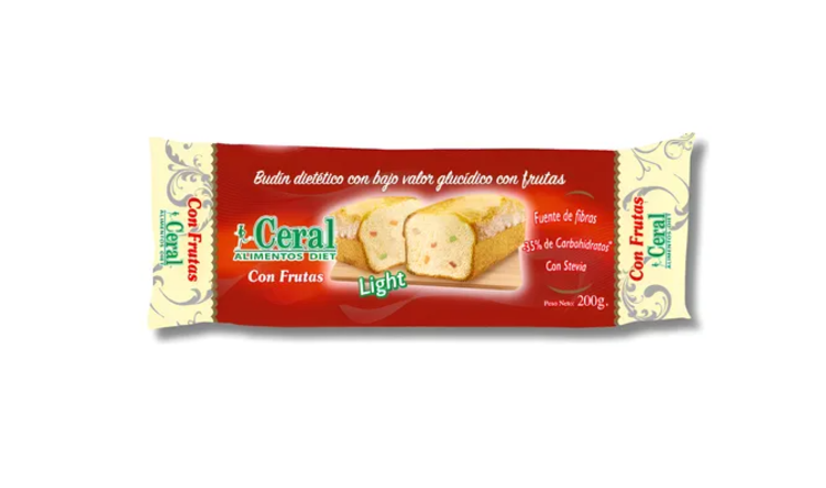BUDIN CON FRUTAS DIET X 230G - CERAL