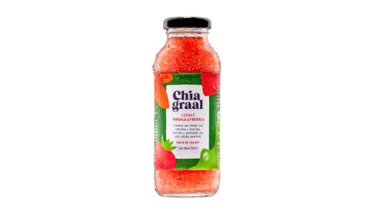 JUGO CHIA FRUTILLA Y NARANJA X 250ML - CHIA GRAAL