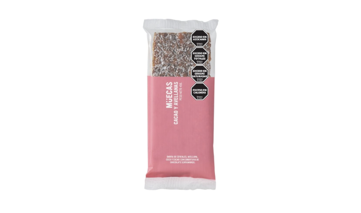 BARRA DE CEREAL CACAO Y AVELLANAS X 45G - MUECAS