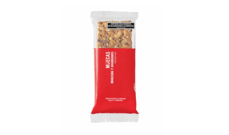 BARRA DE CEREAL MANZANA Y ARANDANOS X 45G - MUECAS