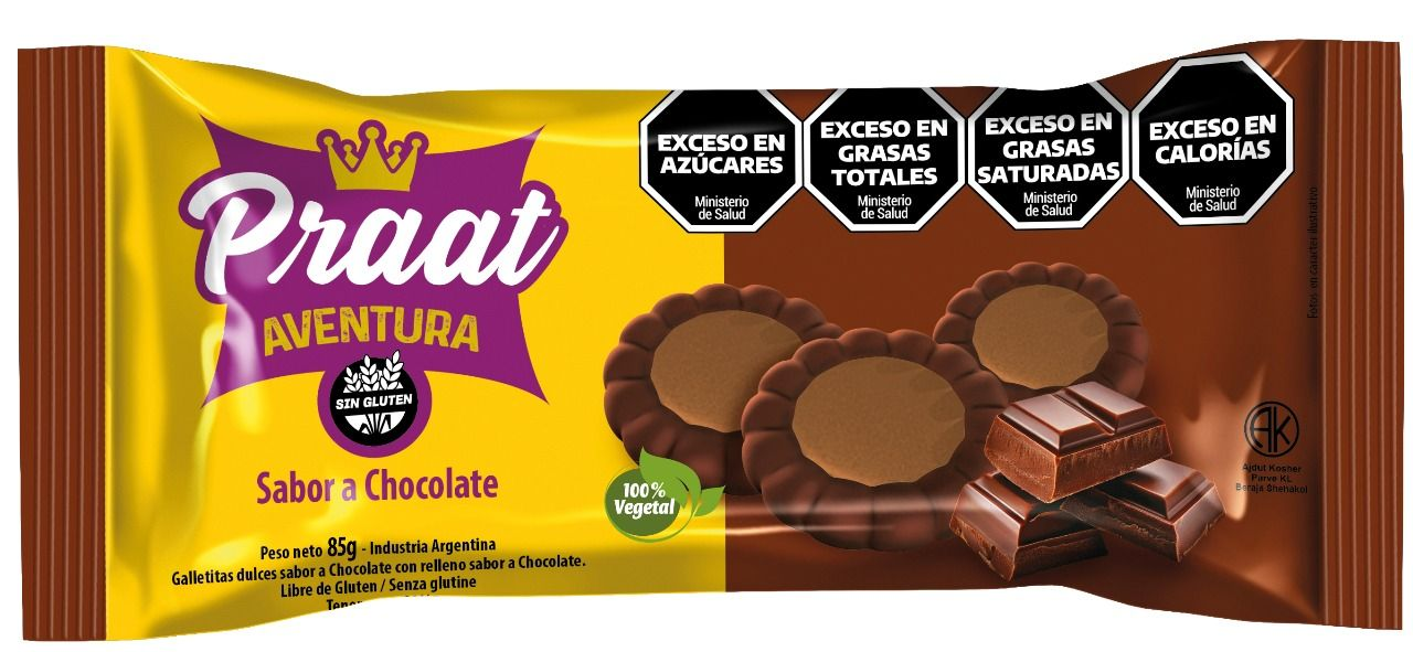 AVENTURA CHOCOLATE CON CHOCOLATE X 85G - PRAAT