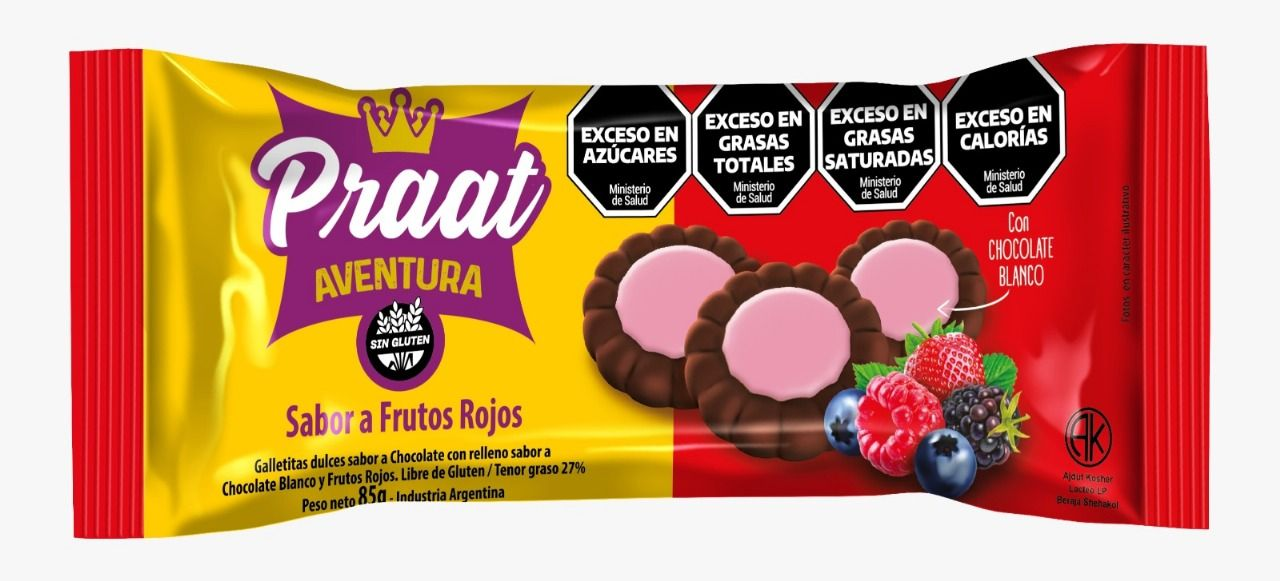 AVENTURA CHOCOLATE Y FRUTOS ROJOS X 85G - PRAAT