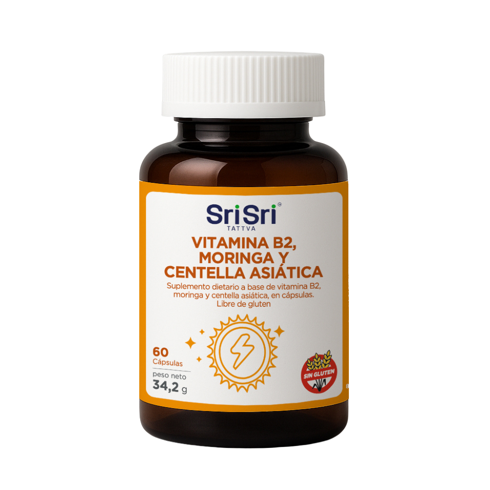 PLUS DE ENERGIA - VITAMINA B2, MORINGA Y - SRI SRI