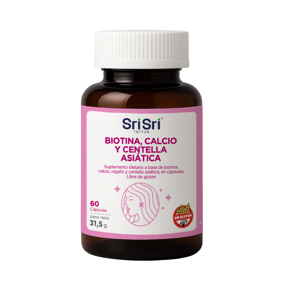 CUIDADO CABELLO BIOTINA, CALC Y CENTELLA - SRI SRI