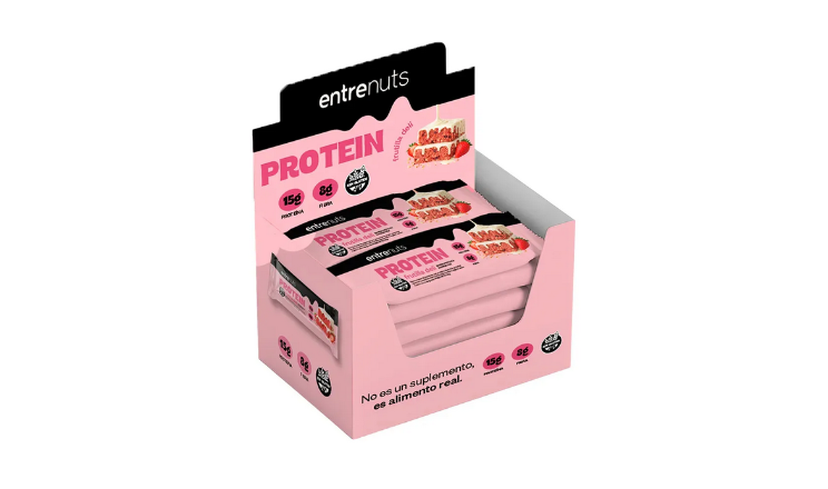 BARRA PROTEICA FRUTILLA-DELI X 45G - ENTRENUTS