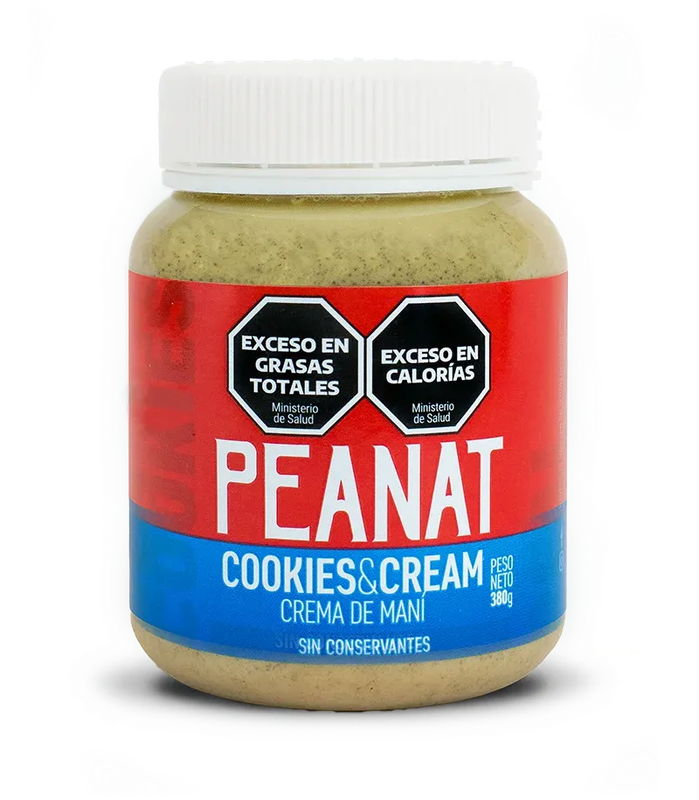 CREMA DE MANI COOKIES & CREAM X 380G - PEANAT